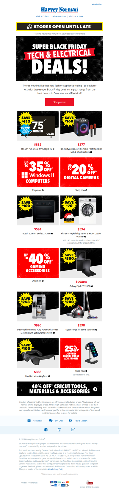 Massive Black Friday Tech & Appliance Bargains | Samsung, Windows, Dyson