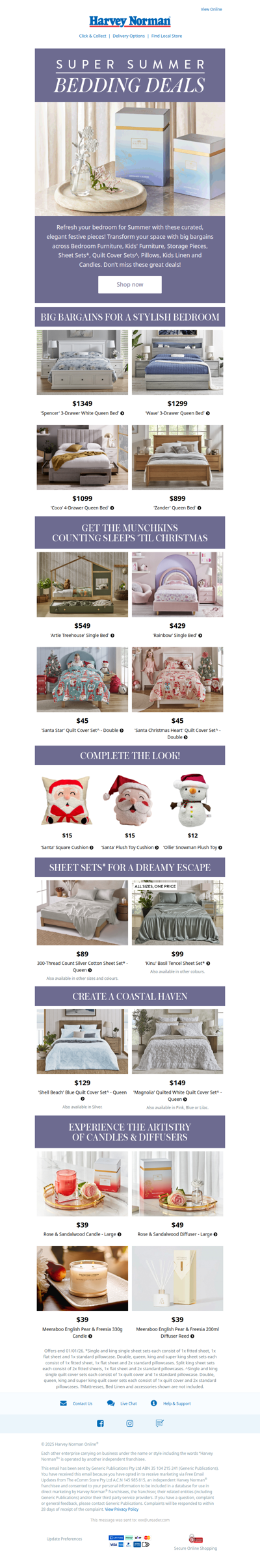 Reinvent Your Bedroom | Shop Sheet Sets*, Quilt Cover Sets^, Beds and more