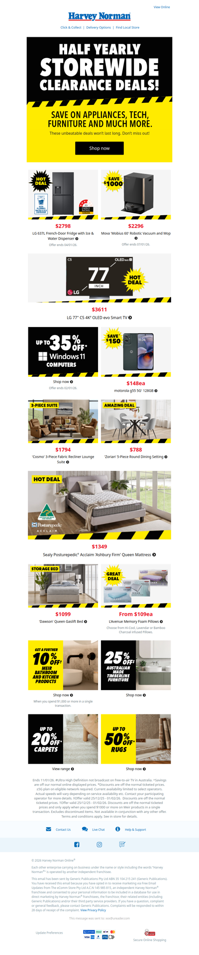 Great Prices on Tech, Home Appliances, Entertainment and more