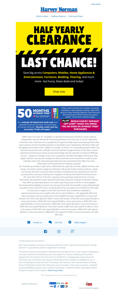 Clearance Deals End Today | Save with the Half Yearly Sale Now