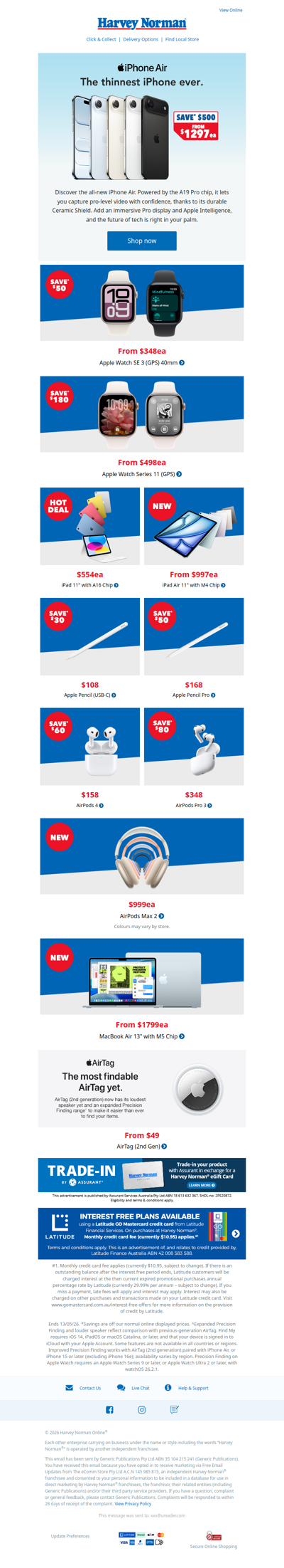 Apple deals on now | Save* $500 on iPhone Air, plus more savings