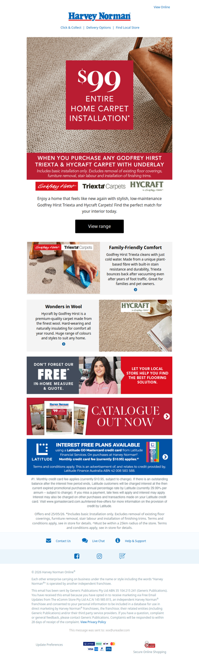 $99 Entire Home Carpet Installation* | Don't miss out and renovate for less