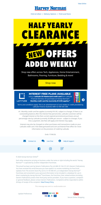 New Offers Added | Storewide Half Yearly Clearance Deals