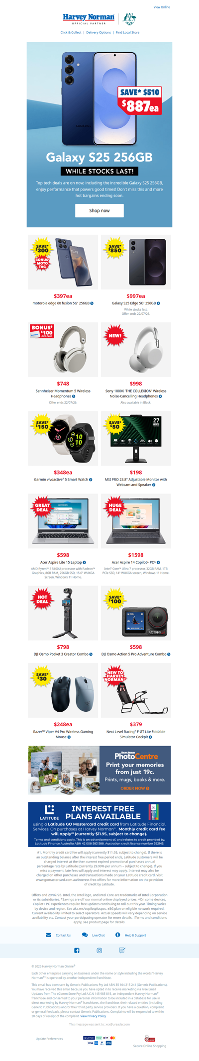 Save Huge on Technology | Galaxy, motorola, Sennheiser, Sony and more slashed