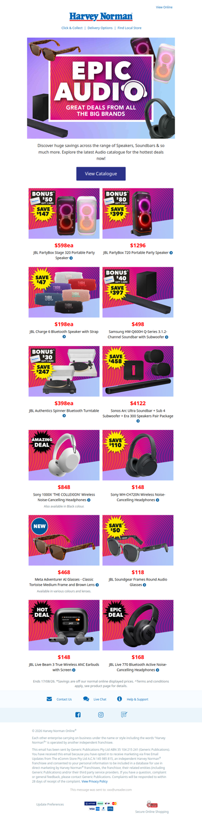 Shop Epic Deals on Big Brand Audio | Discover Great Deals in the Latest Catalogue