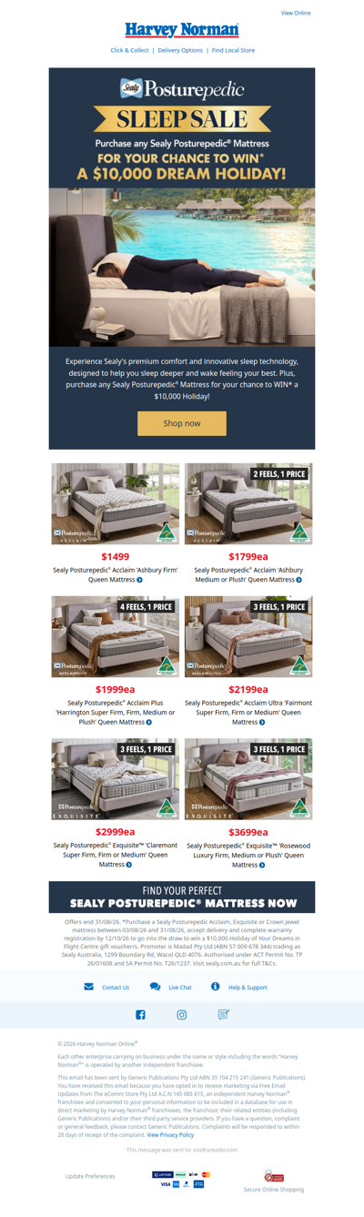 Upgrade to a Sealy Posturepedic® Mattress | Queen Mattresses from $1499