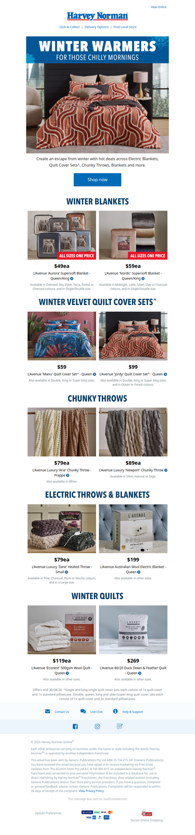 Your Cosy Sanctuary Sorted | Blankets, Throws, Quilt Cover Sets & More