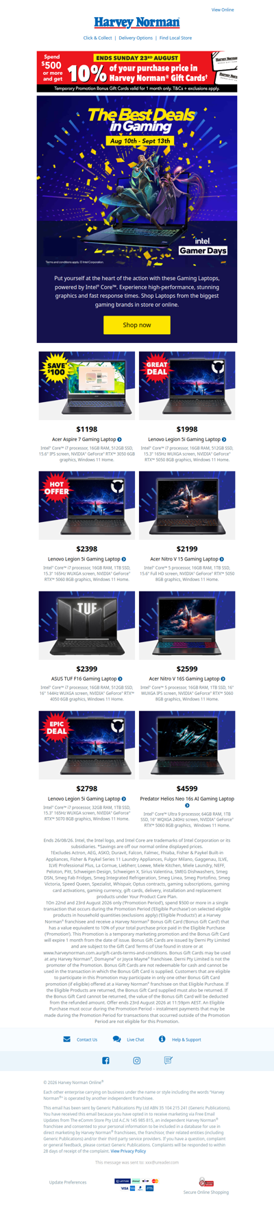 Intel® Gamer Days | High-Performance Gaming Laptops powered by Intel® Processors