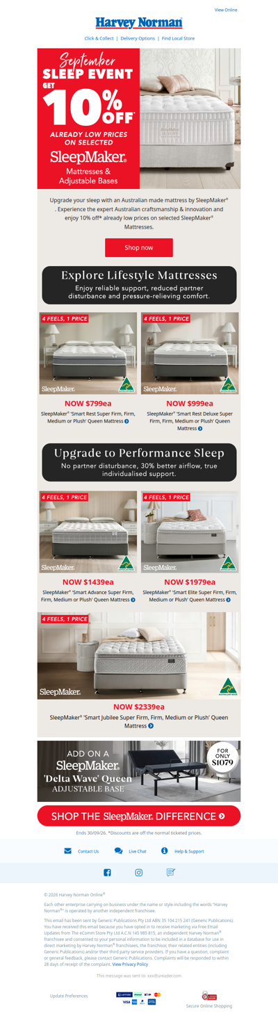Hot Deals on SleepMaker® | Discover Australian-Made Craftsmanship