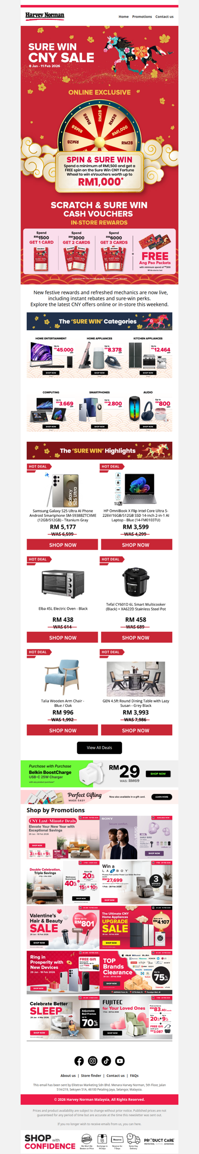 Your Sure Win Rewards Start Here!