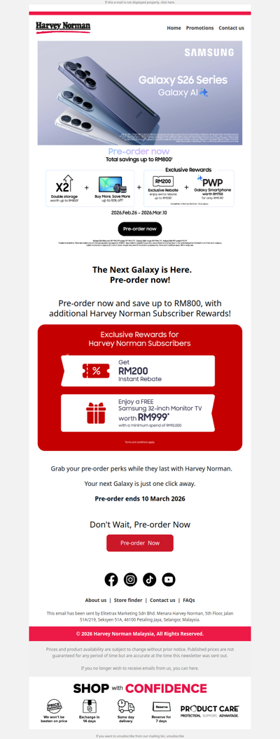 Check Out Samsung Next Galaxy Rewards at Harvey Norman