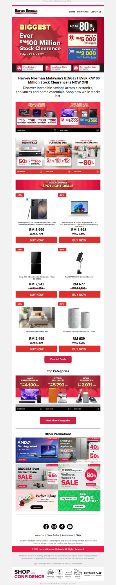 Biggest Ever RM100 Million Stock Clearance Is On! 🎊