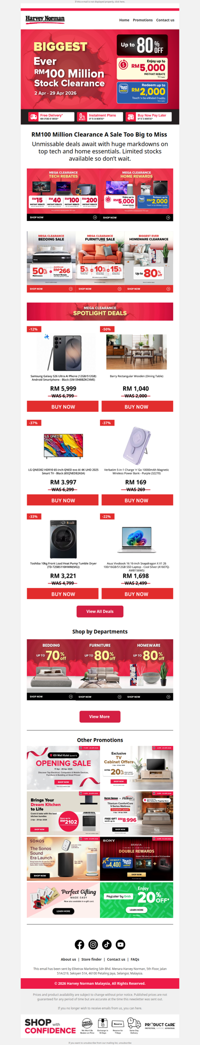 RM100M Clearance You Can't Miss