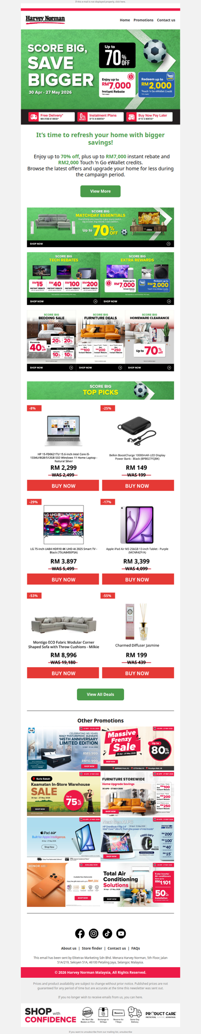 Bigger savings across top tech & home deals