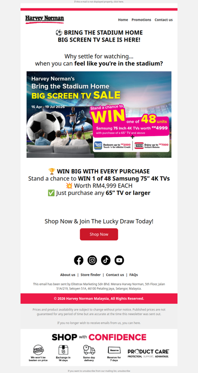 Don’t Miss: Big Screen TV Sale Is Here
