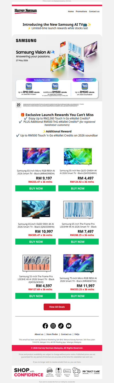 Don’t Miss Your Rewards - The New Samsung AI TV Is Here!