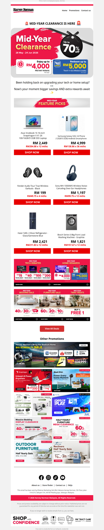 🚨 Mid-Year Clearance: Up to RM5,793 OFF + Extra Rewards!