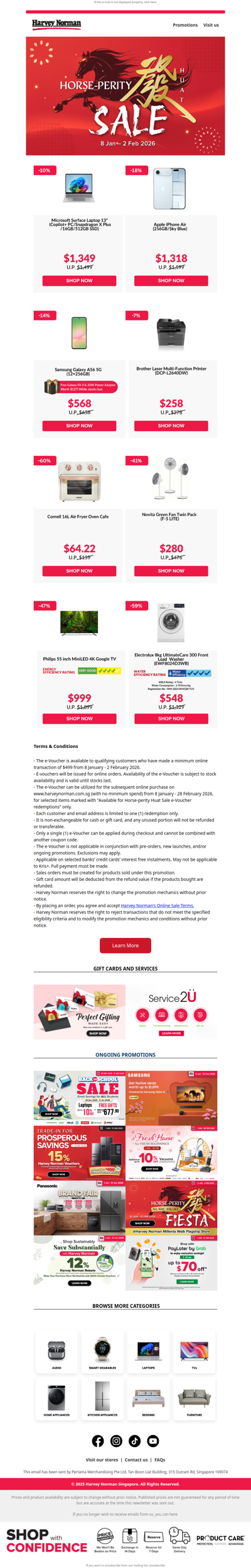 Horse‑perity Huat Sale: Save Up to 80% + Spin to Win with $499 Spend!