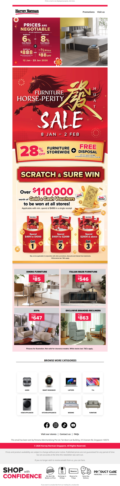 Price are negotiable for all mattresses + half price for any bed frame and receive $88 off!