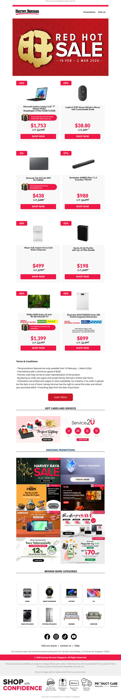 Save Up to 82% OFF this Ong Red Hot Sale!