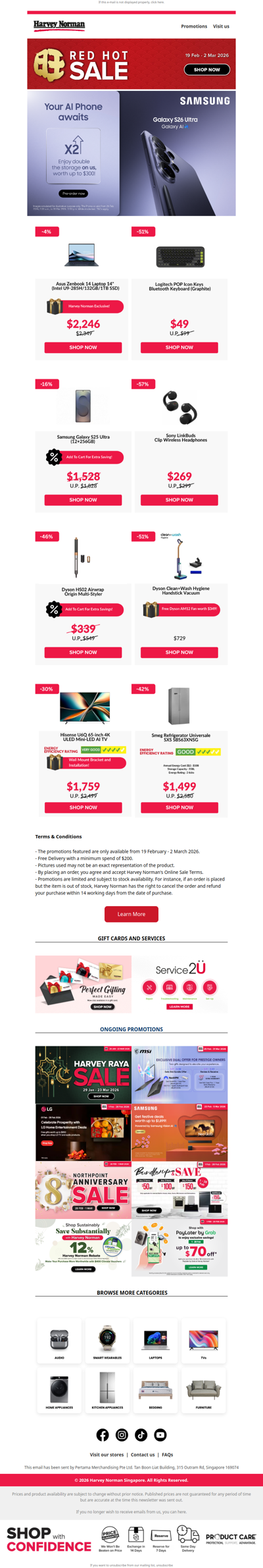 Last Call: Ong Red Hot Deals Up to 82% OFF!