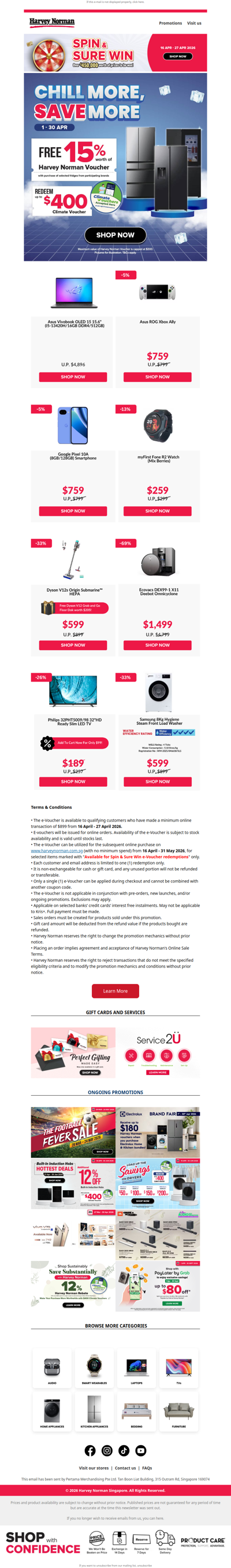 Spin & Sure Win — over $450,000 exciting Prizes to Be Won!