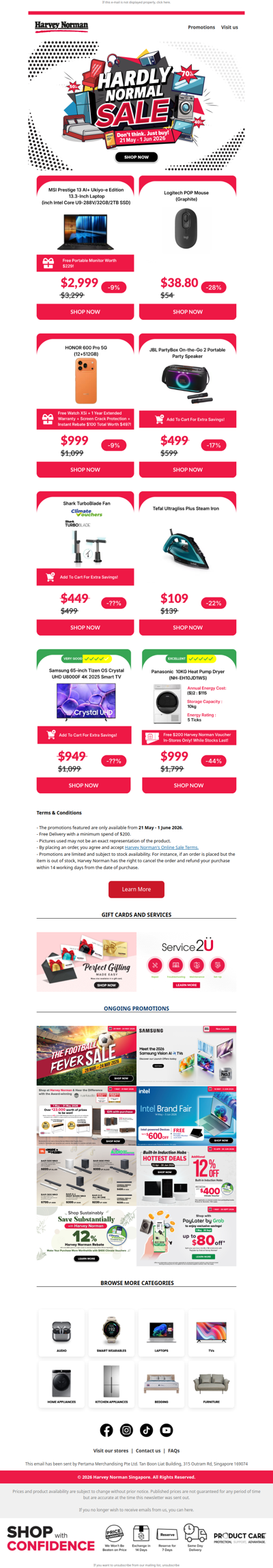 Hardly Normal Deals with Up to 80% OFF!