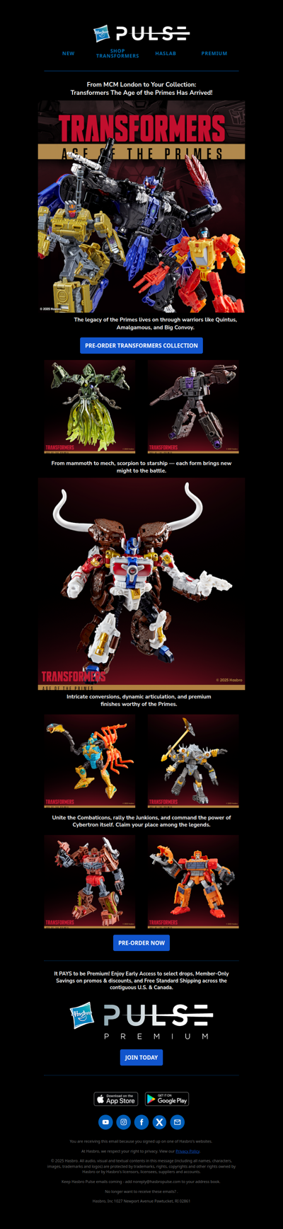 From MCM London Comic Con: Transformers Age of the Primes Pre-Orders are LIVE!