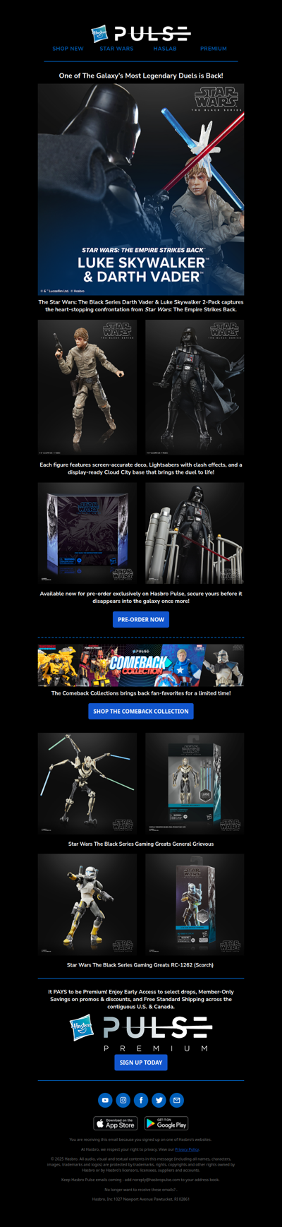 They’re Back! Pre-order STAR WARS The Black Series Darth Vader & Luke Skywalker is Available