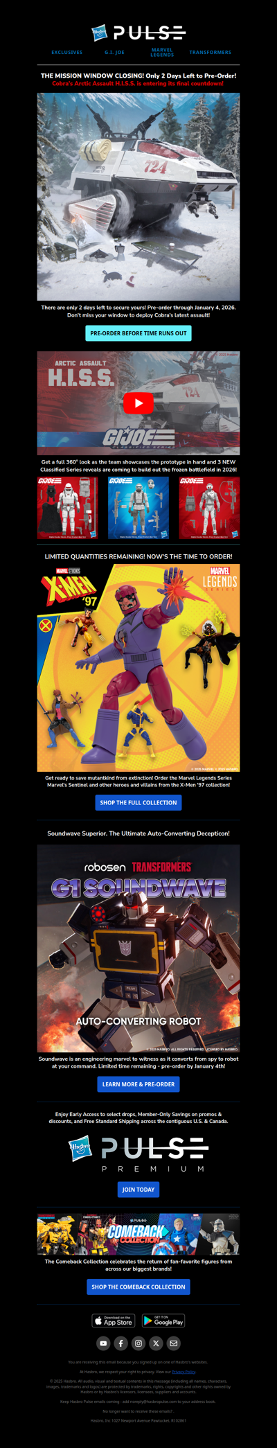 Incoming Cobra Transmission 🚨: Final 48 Hours to Pre-Order the Arctic H.I.S.S.