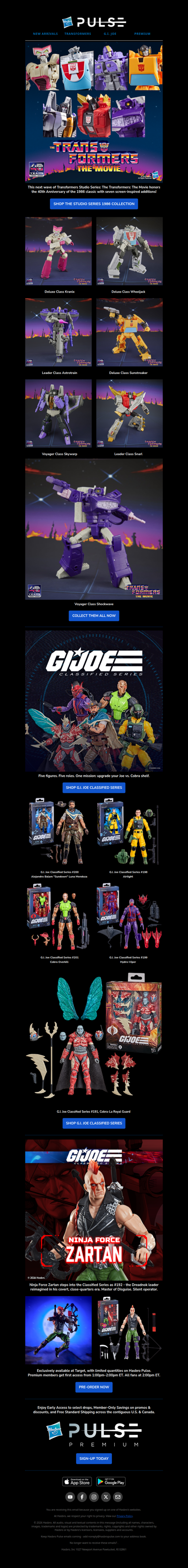 NEW Transformers Studio Series and G.I. Joe Classified Series!
