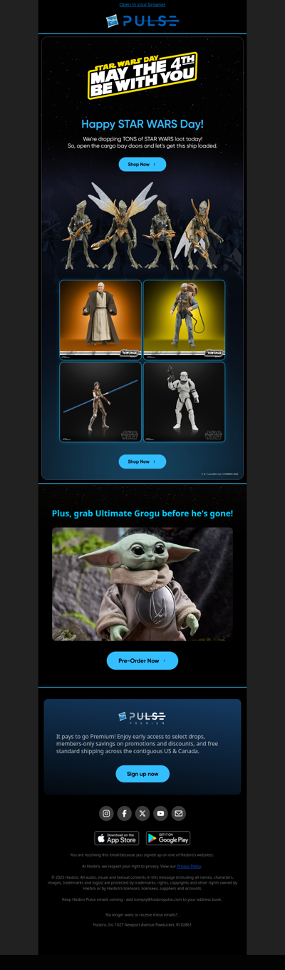 🌌 Snag exclusive STAR WARS Day drops & more!