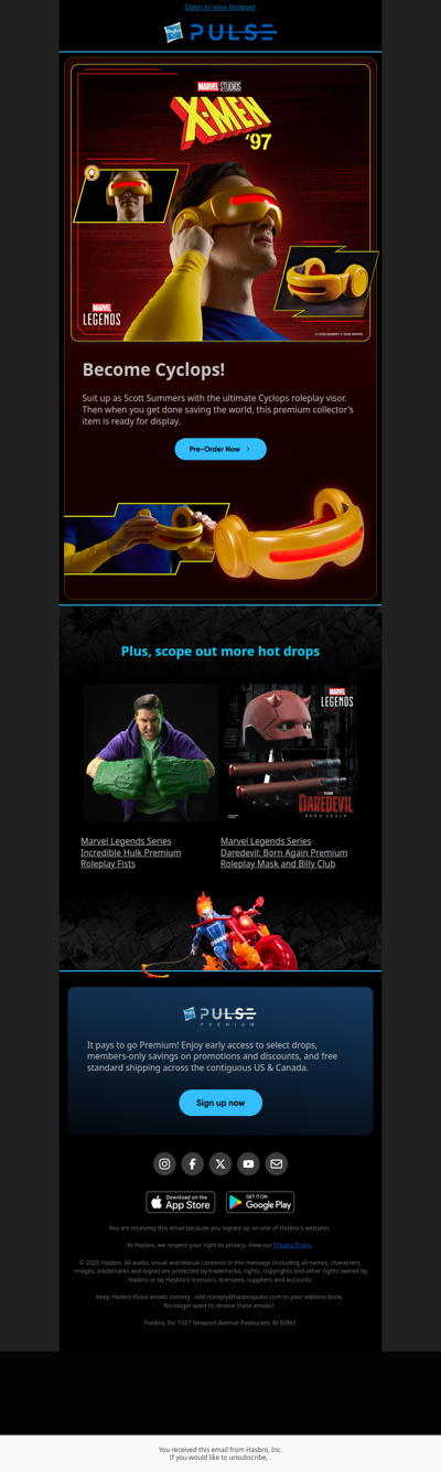 Whoops our links went rogue -  Score the iconic Cyclops visor!