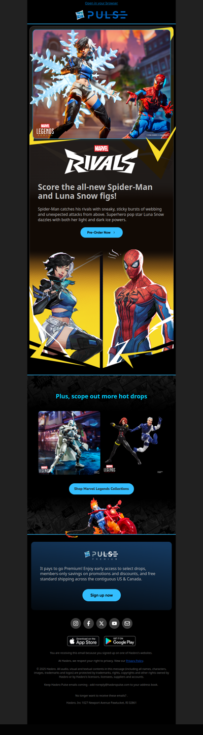 Incoming Marvel Rivals drops! 🕷️ ❄️ Spider-Man and Luna Snow!