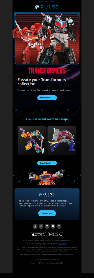 Convert your Transformers collection to PREMIUM mode!
