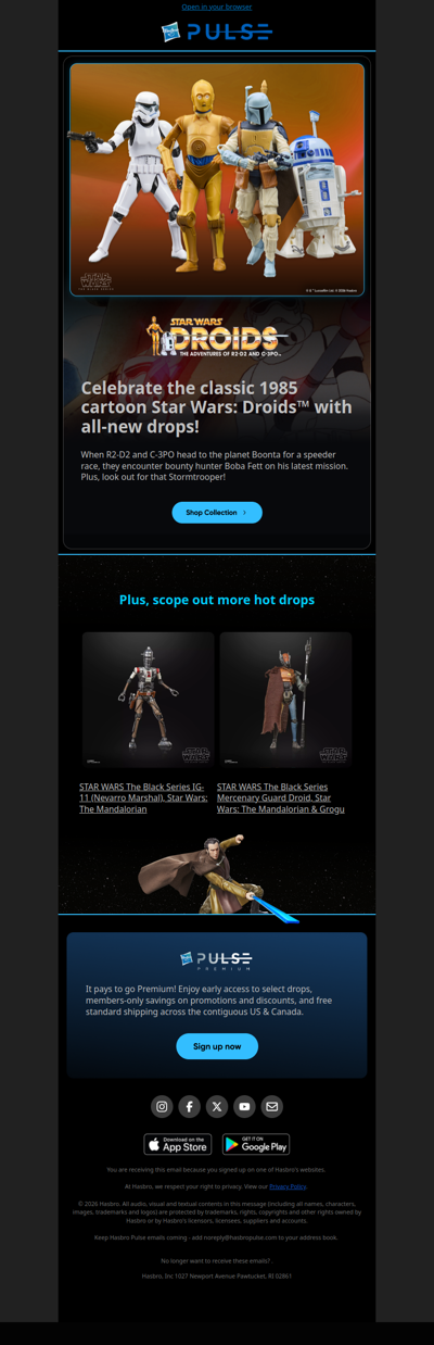Collect the bounty on new Star Wars: Droids™ drops!