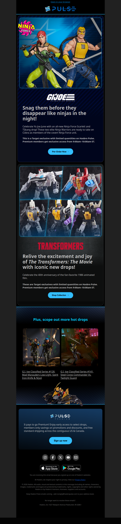 Starscream, Scarlett, and more – oh my!