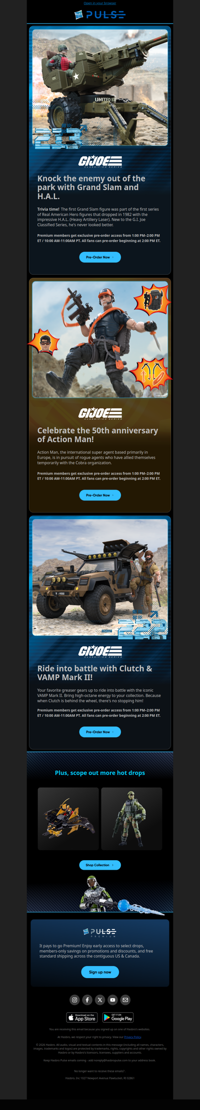 🫡 New Grand Slam & H.A.L., Clutch & VAMP Mark II, Action Man, and MORE!