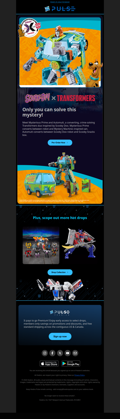 👻 Zoinks! A new Transformers x Scooby Doo drop!
