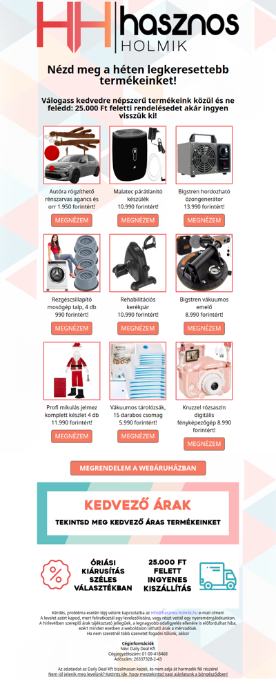 🎈 Nézd meg mik voltak a hét legsikeresebb termékei! 🎈