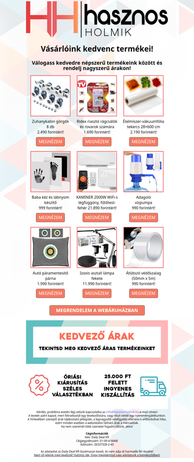 🎁 Vásárlóink aktuális kedvencei remek áron