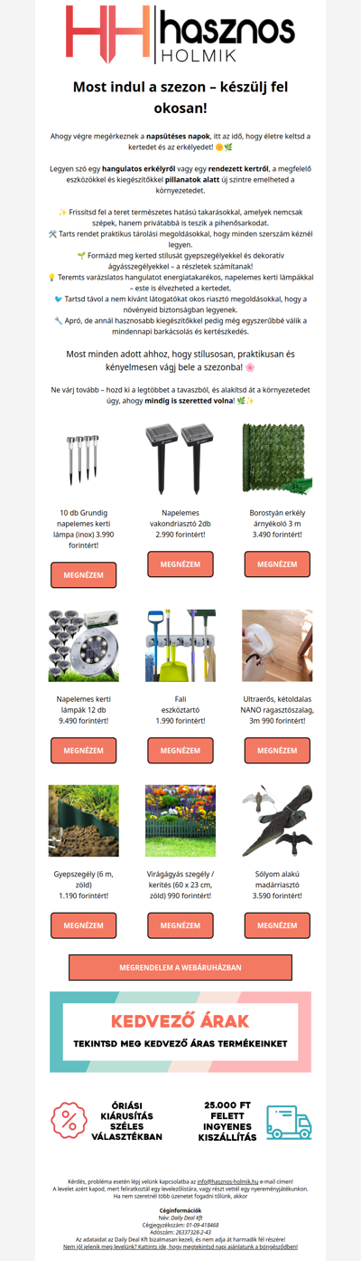 Most indul a szezon – készülj fel okosan 🌱🌞