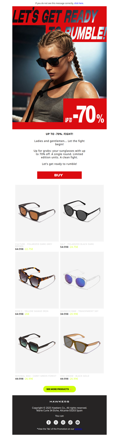 Up to -70%. *Limited edition units.