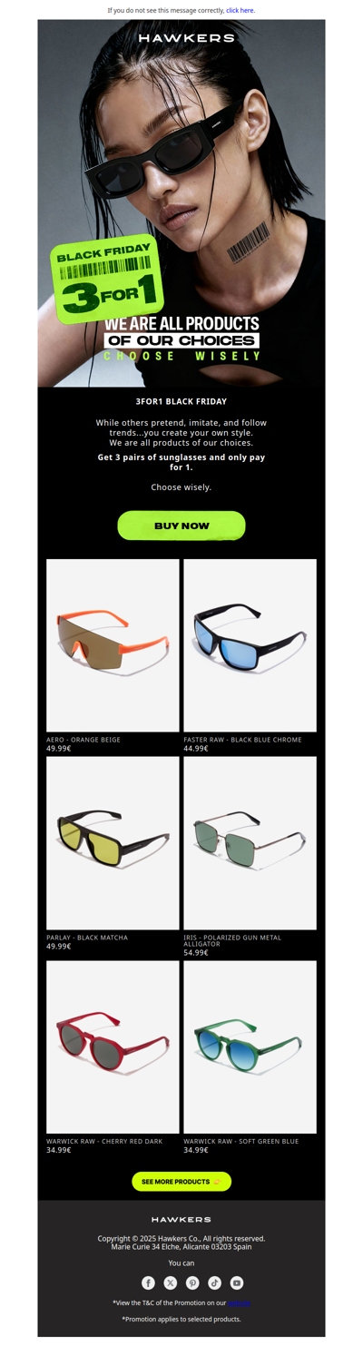 3for1 💵 Black Friday.