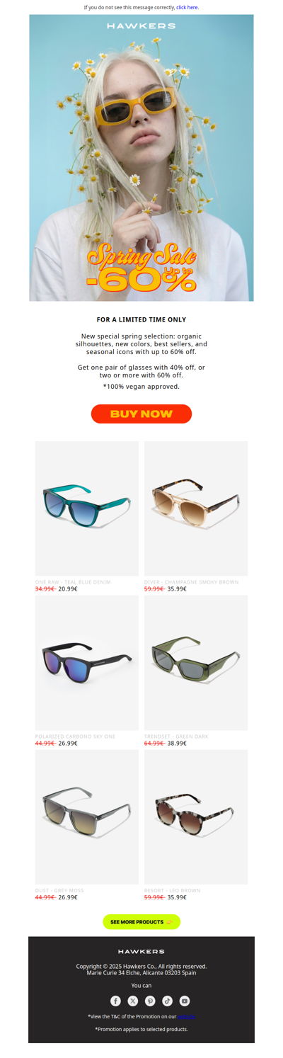 SPRING SALE. UP TO -60%