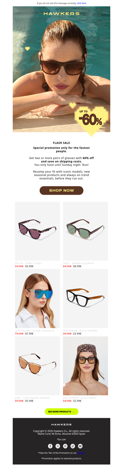 FLASH SALE: -60% + FREE SHIPPING