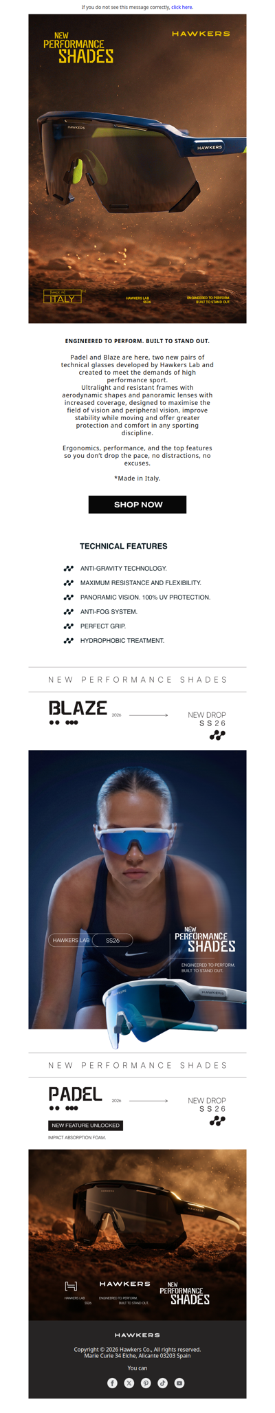 New technical glasses