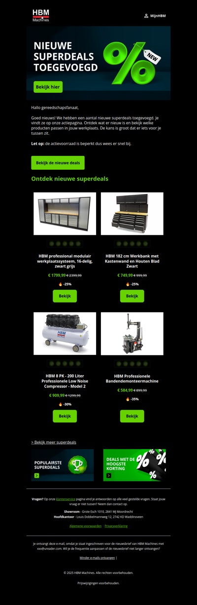 Nieuwe Black November deals toegevoegd