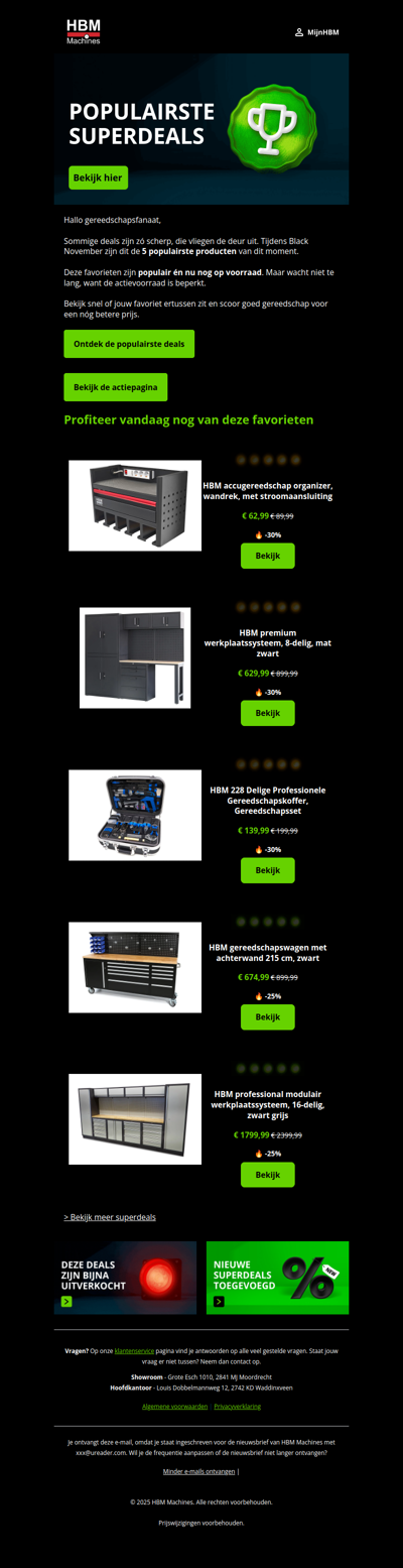 Black November: Bekijk nu onze top 5