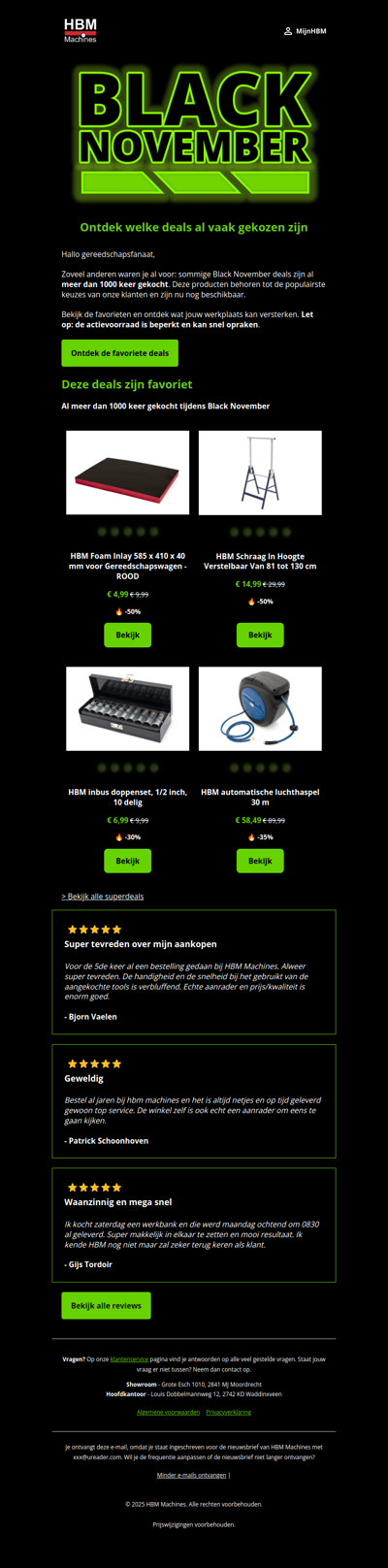 Deze Black November-deals zijn favoriet bij andere vakmensen